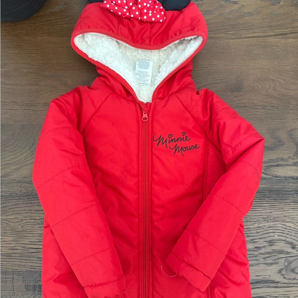 Red Minnie Mouse Hooded Jacket